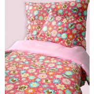   Scooby Doo/Kutyás ágyneműhuzat, Piros (90x130 + 40x50 cm) - Naturtex