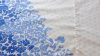 Elegancia Kék virágos - Bézs/Blue flower pamut-szatén ágyneműhuzat, 3 részes