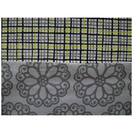 Elegancia kockás pamut-szatén ágyneműhuzat, 5 részes (kétszemélyes)