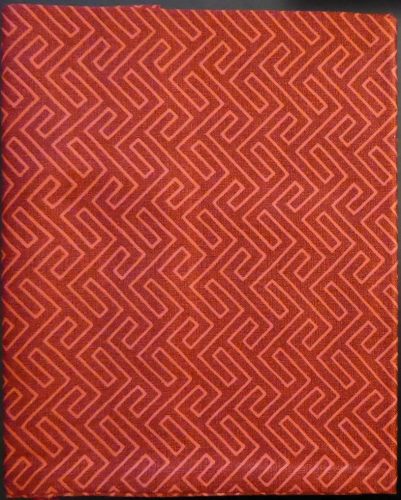 Billerbeck Bianka pamut kispárnahuzat, 36x48 cm, Piros Labirintus (020) 