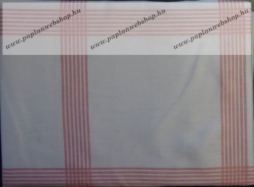 Billerbeck Bianka félpárnahuzat, Piros kockás, 50x70 cm (019)