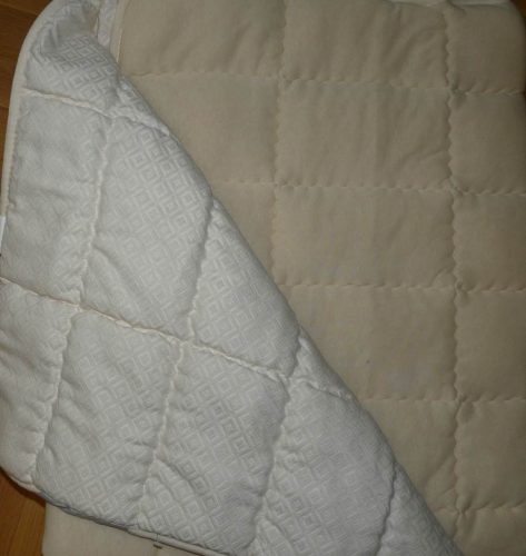 100x200 cm Billerbeck gyapjú matracvédő/Multiwood gyapjú matracvédő, fehér (pamut/frottír)