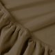 Billerbeck REBEKA elasztános gumis lepedő, brownie, 180-200x200-210 cm (180 g/nm)