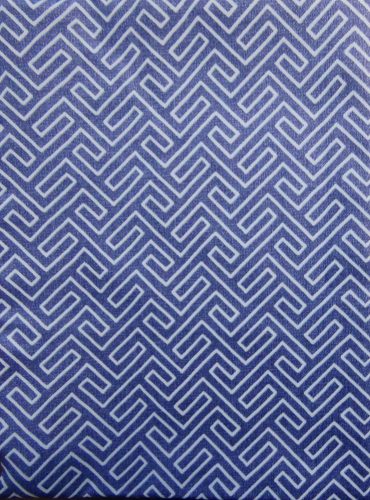 Billerbeck Bianka pamut kispárnahuzat, 36x48 cm, Kék labirintus (043)