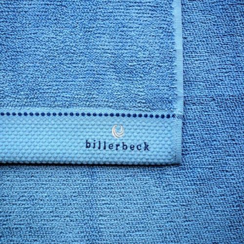 Billerbeck rizskötésű törölköző, Kék-középkék, 50x100 cm - Billerbeck 