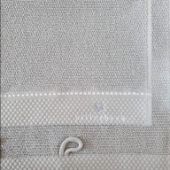   Billerbeck rizskötésű törölköző, Halványszürke, 50x100 cm 