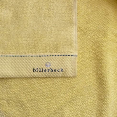 Billerbeck rizskötésű törölköző, Sárga, 70x140 cm - Billerbeck 
