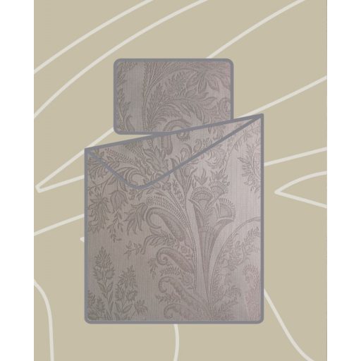 Billerbeck Bianka 5 részes pamut-szatén ágyneműhuzat, Jacquard - szürke