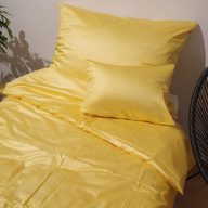  Billerbeck Bianka 3 részes pamut-szatén ágyneműhuzat, Sárga (382)