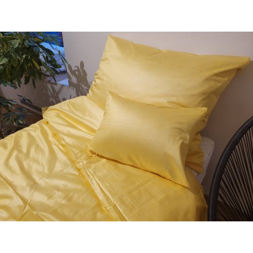 Billerbeck Bianka 3 részes pamut-szatén ágyneműhuzat, Sárga (382)