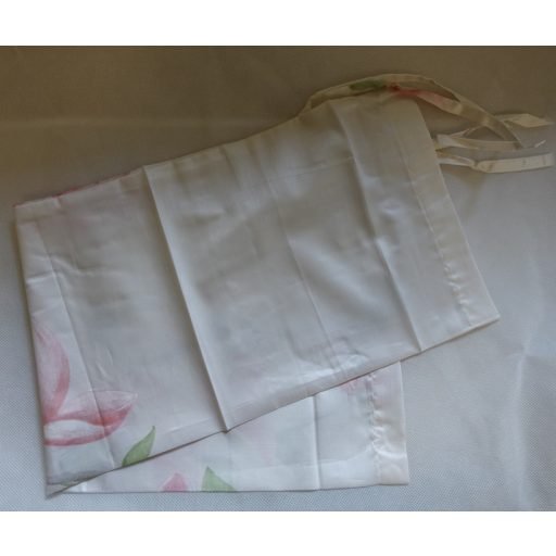 Billerbeck Elegante hengerpárna huzat, 40x15 cm, Bézs/pink virág (01)