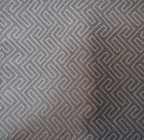 Billerbeck Bianka pamut kispárnahuzat, 36x48 cm, Barna labirintus (59)