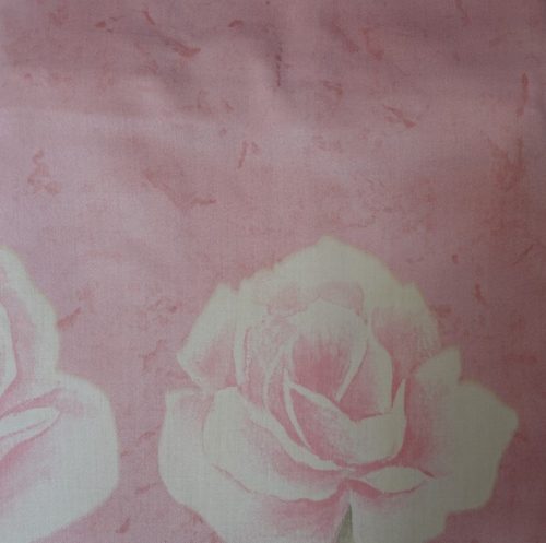 Billerbeck Bianka pamut kispárnahuzat, 36x48 cm, Rózsaszín virágos (63)