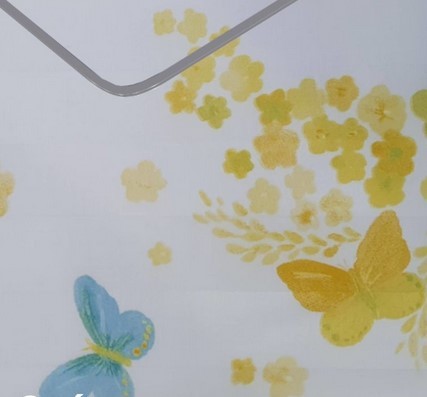 Billerbeck Bianka pamut kispárnahuzat, 36x48 cm, Pillangós-sárga
