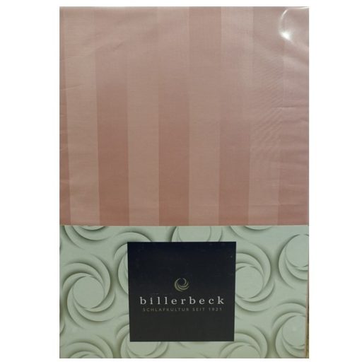 Billerbeck Bianka 3 részes pamut-szatén ágyneműhuzat, Rózsaszín csíkos virágmintás (241)