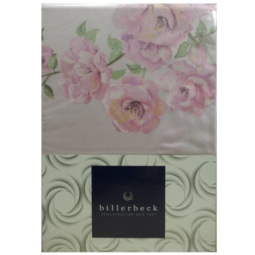 Billerbeck Bianka 3 részes pamut-szatén ágyneműhuzat, Virágos/Pink (333)