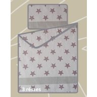   Billerbeck Bianka 3 részes pamut-szatén ágyneműhuzat, Csillagos (405)