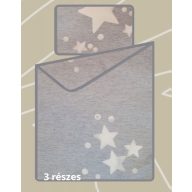   Billerbeck Bianka 3 részes pamut-szatén ágyneműhuzat, Csillagos (475)