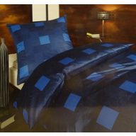   Billerbeck Elegante 3 részes pamut-szatén ágyneműhuzat, Blue Dream