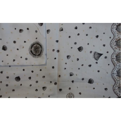 Billerbeck Bianka pamut kispárnahuzat, 36x48 cm, Sea/Tenger (79)