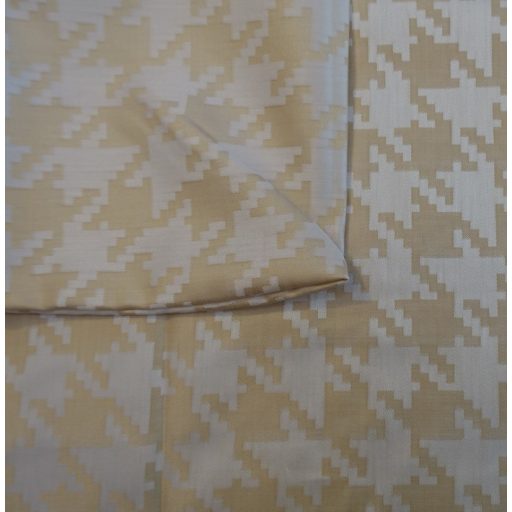 Billerbeck Bianka pamut kispárnahuzat, 36x48 cm, Bézs minecraft mintás (84)