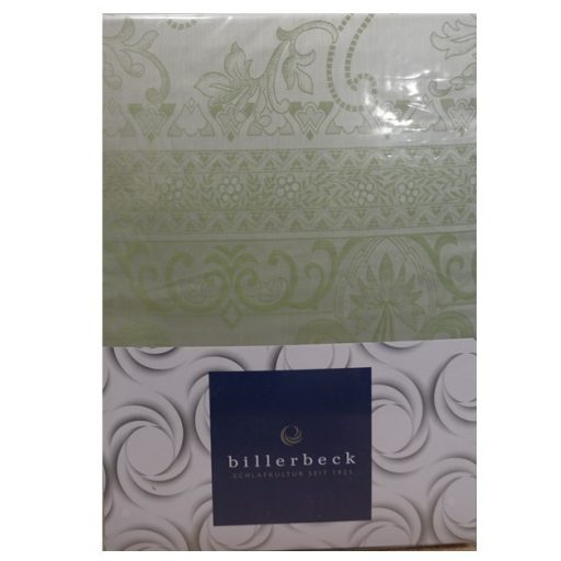 Billerbeck Bianka 4 részes pamut-szatén ágyneműhuzat, Zöld jacquard (587)