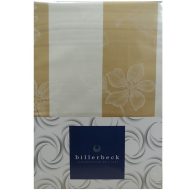   Billerbeck Bianka 4 részes pamut-szatén ágyneműhuzat, Capuccino csíkos jacquard (589)