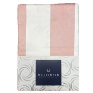   Billerbeck Bianka 4 részes pamut-szatén ágyneműhuzat, Pink-bézs csíkos jacquard (590)