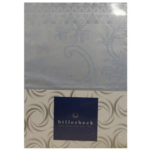 Billerbeck Bianka 4 részes pamut-szatén ágyneműhuzat, Kék jacquard (595)