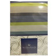   Billerbeck Bianka 4 részes pamut-szatén ágyneműhuzat, Happy Green Stripe (604)