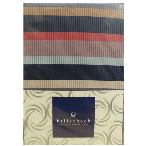 Billerbeck Bianka 4 részes pamut-szatén ágyneműhuzat, Happy Stripe (605)