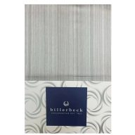   Billerbeck Bianka 4 részes pamut-szatén ágyneműhuzat, Capuccino/Grey Stripe (609)
