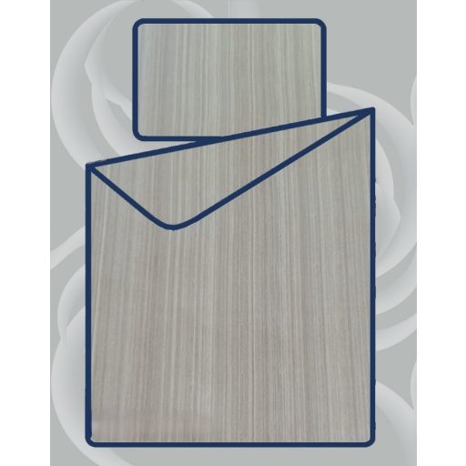 Billerbeck Bianka 4 részes pamut-szatén ágyneműhuzat, Capuccino/Grey Stripe (609)