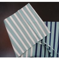   Billerbeck Elegante hengerpárna huzat, 40x15 cm, Zöld csíkos (12)