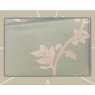   Billerbeck Bianka pamut kispárnahuzat, 36x48 cm, Zöld-Jacquard