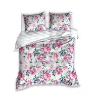 Pink virágos ágyneműhuzat (140x200 + 70x90 cm)