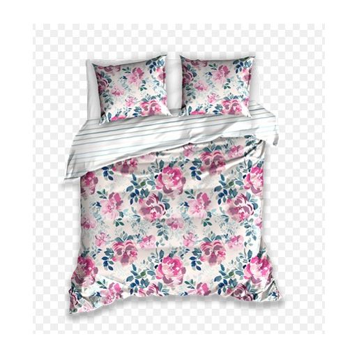 Pink virágos ágyneműhuzat (140x200 + 70x90 cm)