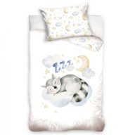 Mosómedve ágyneműhuzat (100x135 + 40x60 cm)