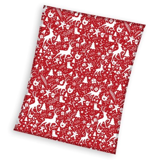 Karácsony mintás pléd, 150x200 cm, Fenyő