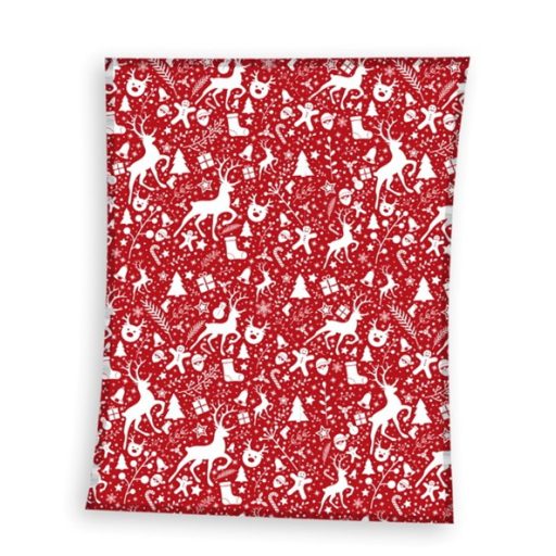 Karácsony mintás pléd, 150x200 cm, Fenyő