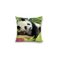 Pandamackós díszpárnahuzat, 40x40 cm (07)