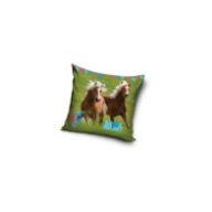Lovas - 2 barna ló díszpárnahuzat, 40x40 cm (1008)