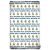 Real Madrid gumis lepedő, 90x200x25cm, Kék-fehér (171011)