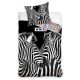 Zebra ágyneműhuzat, Black and White (100% pamut)