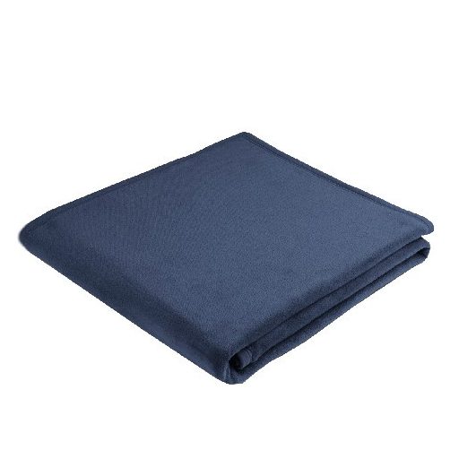 Billerbeck kék pamut pléd, 150x200 cm