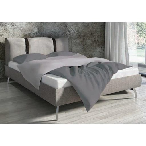 Egyszínű kétszemélyes ágyneműhuzat, Szürke (200x220 + 2 db 70x80 cm)