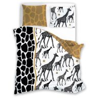 Trendy pamut ágyneműhuzat, Zsiráf, 2 részes