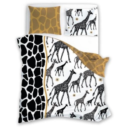 Trendy pamut ágyneműhuzat, Zsiráf, 2 részes