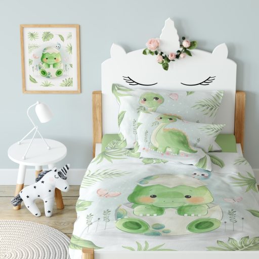 Dinós ágyneműhuzat (100x135+40x60 cm)