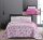 Elegancia kétoldalas ágytakaró, Sweetdreams/Pink virágos-madárkás, 220x240 cm (2749)